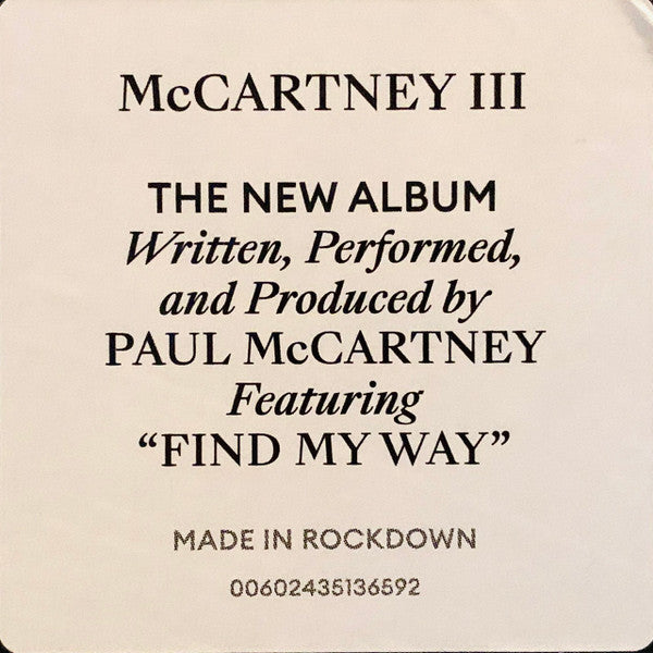 McCartney III | LP Record